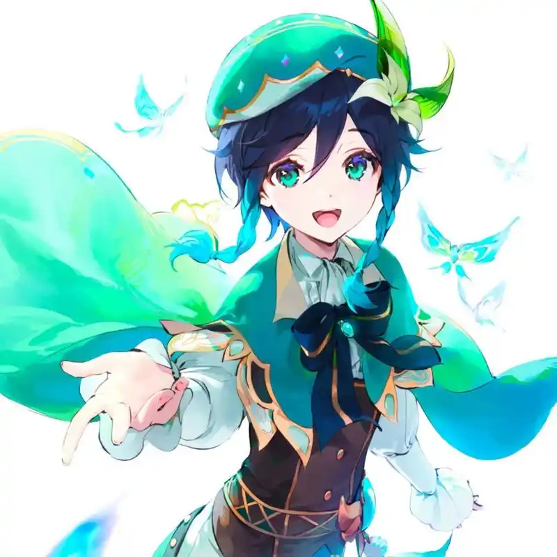 画师:dsマイル丨原神 温迪头像 #头像# #自截自调# #原神# #六入尽明