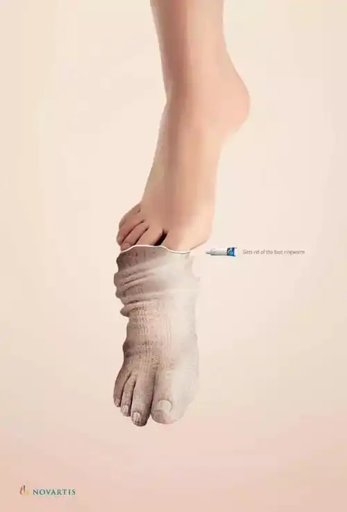 创意广告设计中各种有趣的脚