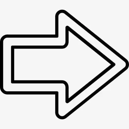 右箭头的轮廓图标