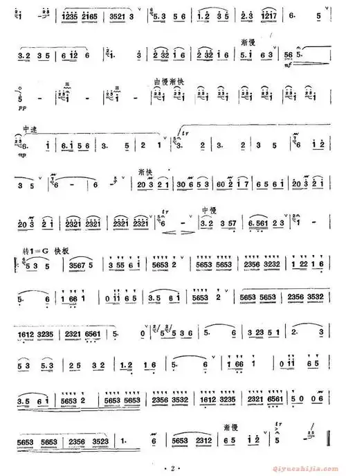 笛子谱小放牛陆春龄改编版