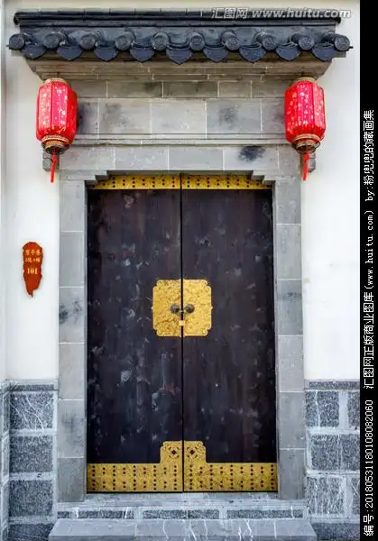 徽派古建筑大门门头