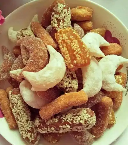 河南特产传统手工糕点小吃羊角蜜小京果 蜜三刀 油糖果1000克包邮