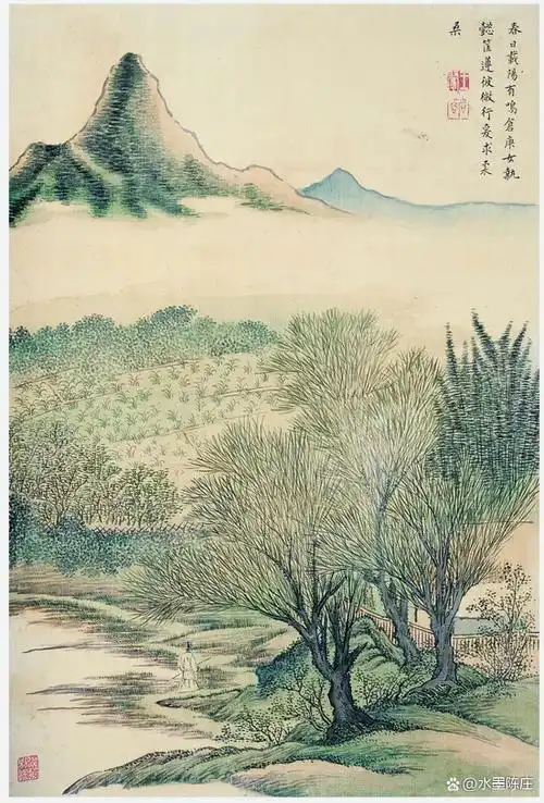 清雅没古气!王翚小品山水画