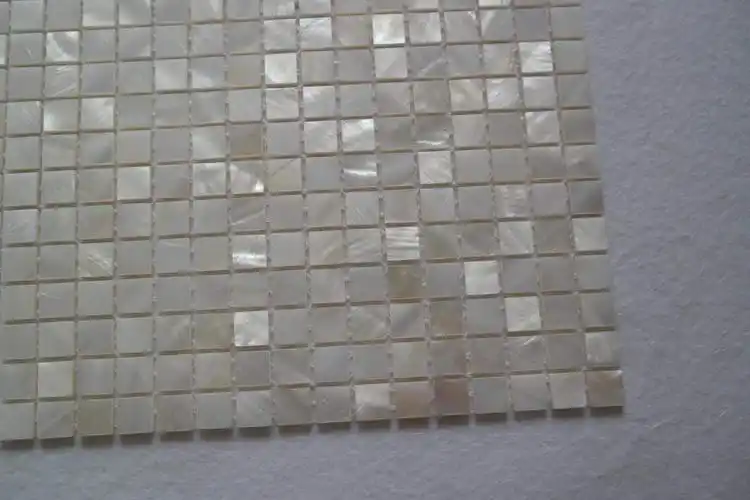 马赛克白色贝壳吧台飘窗装饰卫生间淋浴房瓷砖墙贴马赛克