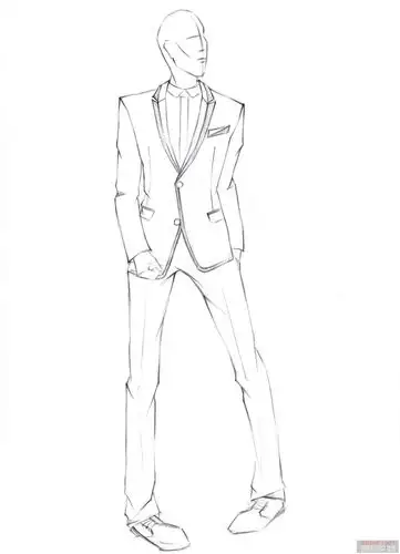 男装效果图-服装画/服装设计手稿 - 穿针引线服装论坛