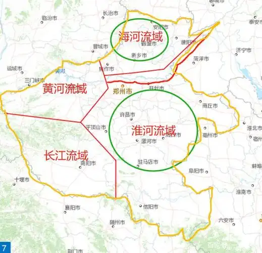 综合上面三个要素考虑, 对于河南最重要的河流是淮河而非黄河.