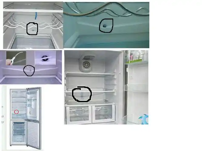 展开全部 冰箱有很多型号排水口位置 就不多举例 .
