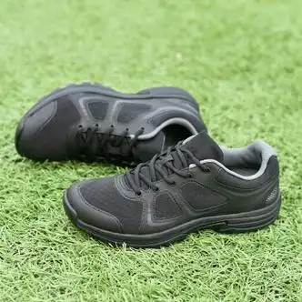 dbhlpgian新式作训鞋男夏季黑色胶鞋男超轻跑步鞋劳保解放鞋耐磨体能