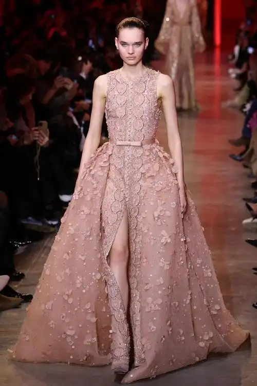 巴黎高级定制周——elie saab品牌时装秀|高级定制|模特|新品_新浪