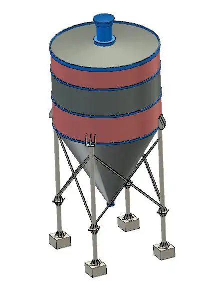 水泥搅拌站粉罐