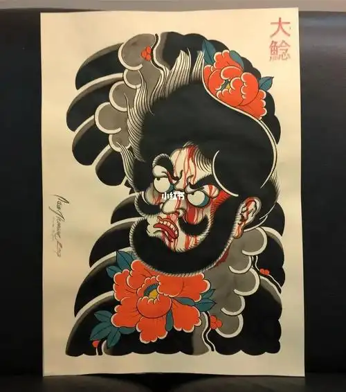 老传统半甲纹身手稿分享重庆纹身