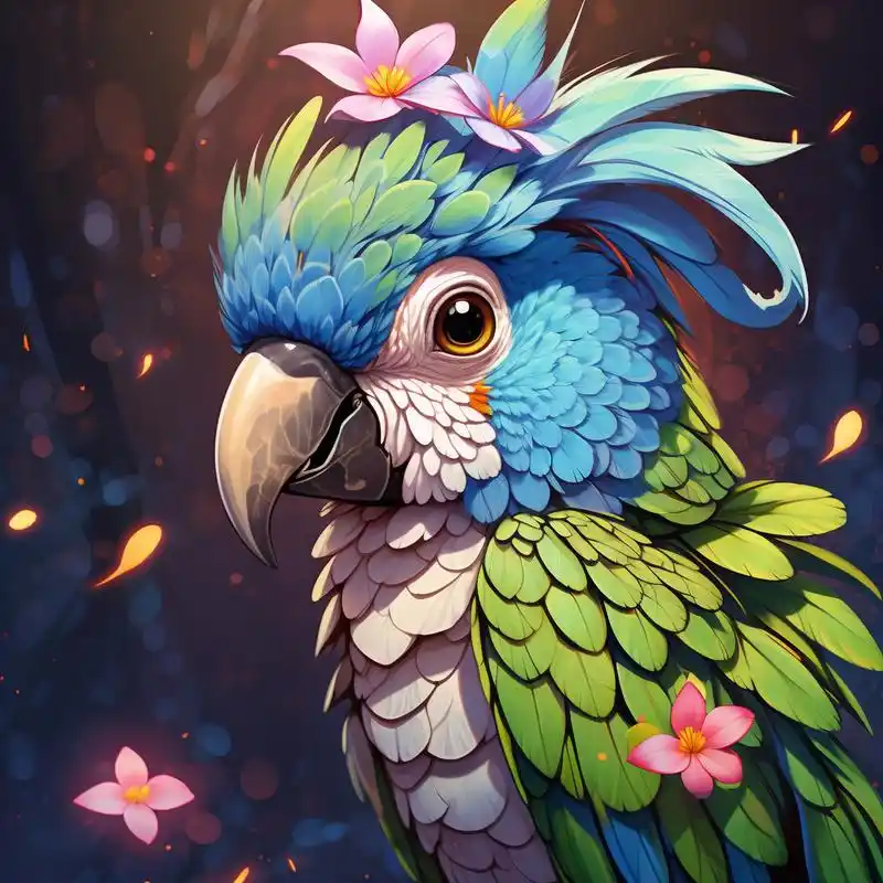 玄凤鹦鹉卡通头像00来啦!