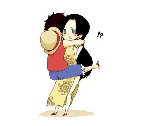 求一个路飞和女帝在一起的头像