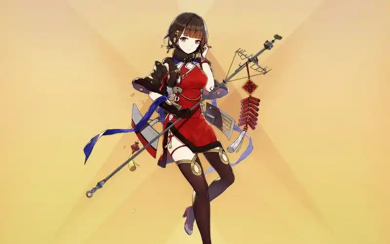 【战舰少女r】逸仙 换装——碧绣红妆