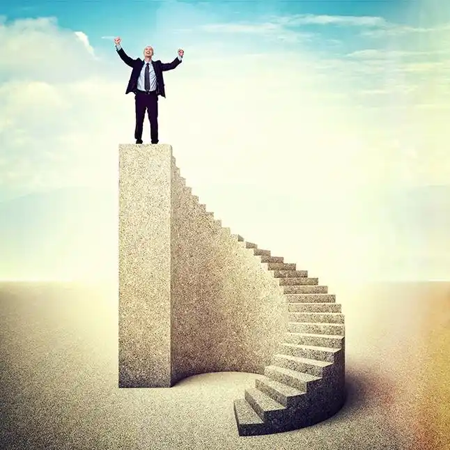 关键词:登顶商务人士职场人士创意职业图成功台阶努力企业文化
