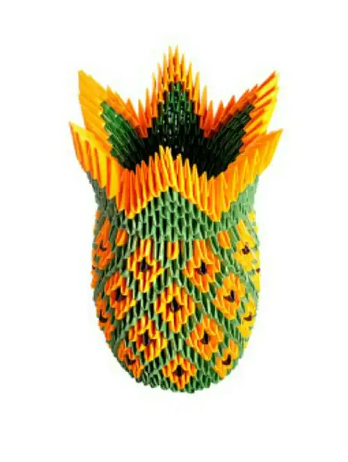 郓城县中小学美术教师技能培训七班学员三角插折纸作品展