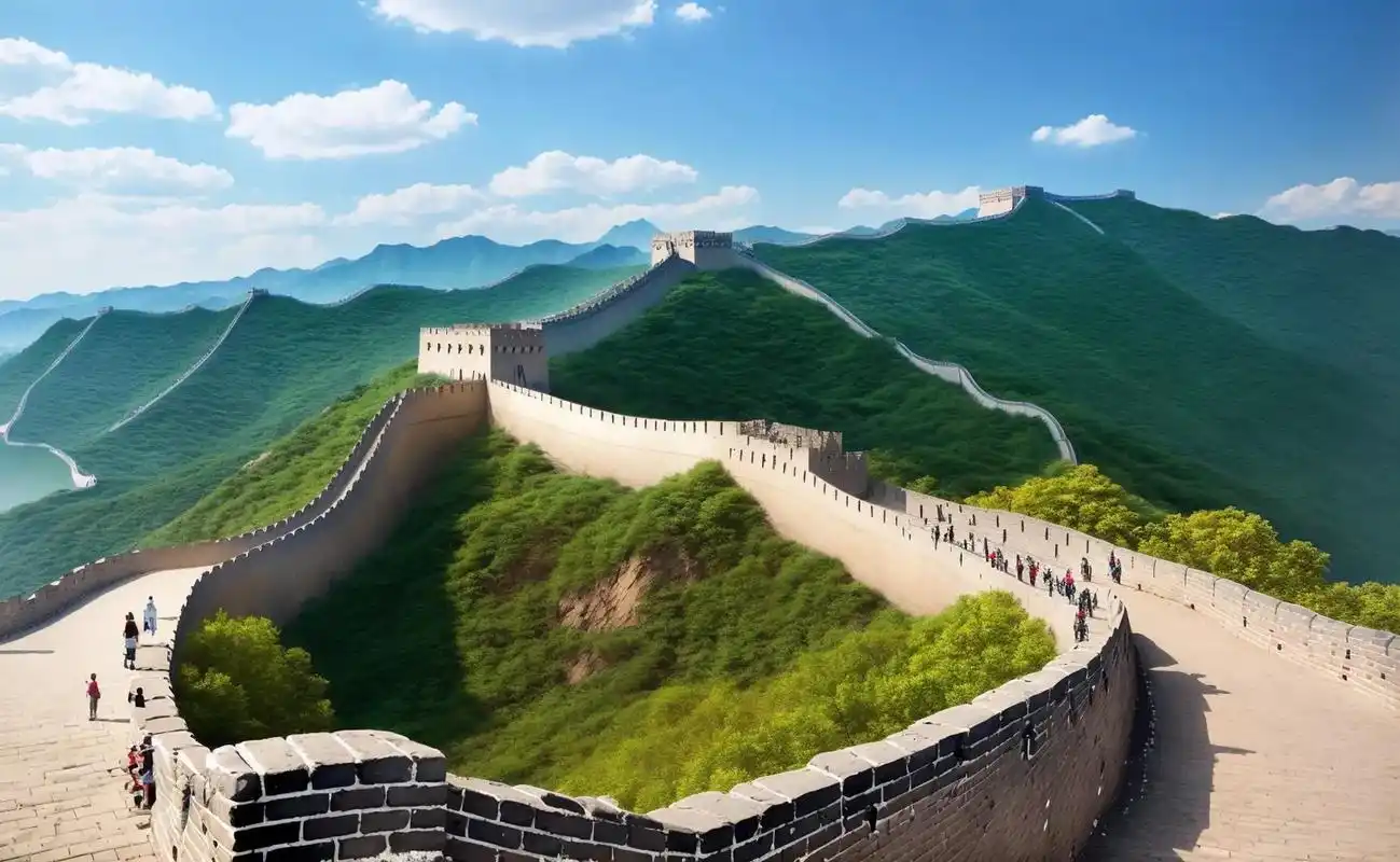 长城.长城,又称万里长城,世界中国的七大奇迹之一,中国古代的 - 抖音