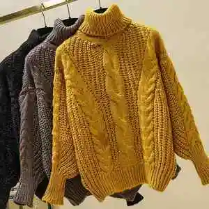 【粗棒针织毛衣女套头宽松图片】粗棒针织毛衣女套头宽松图片大全_q友