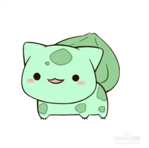 卡通动漫人物简笔画:妙蛙种子