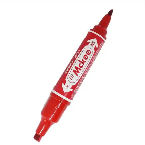 斑马 大双头油性记号笔mo-150-mc(红色,10支/盒) 按支销售