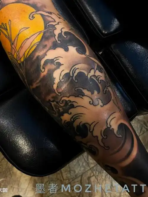 包小腿浪_纹身图案手稿图片_墨者的纹身作品集
