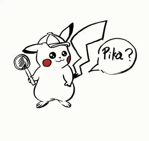 皮卡丘简笔画生气版