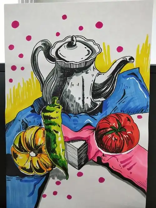 备课临摹儿童静物速写