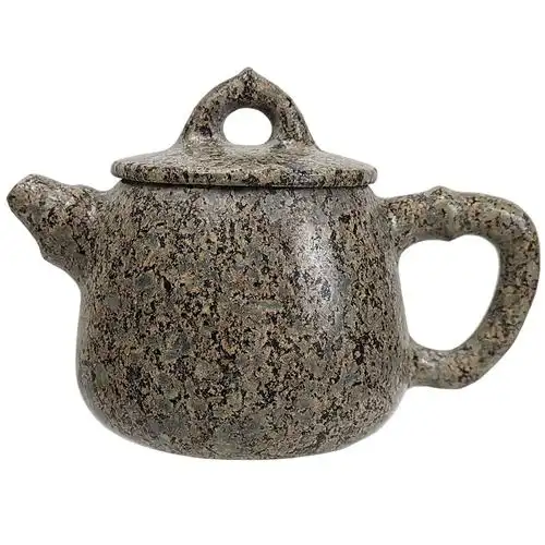 神石阁内蒙中华麦饭石壶小品竹段全手工功夫功夫茶茶壶