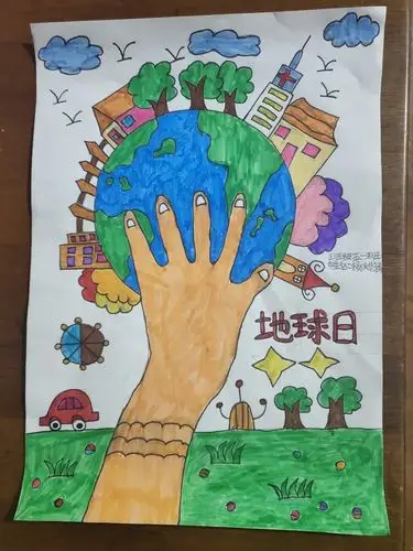 东街小学关于第51个世界地球日绘画展