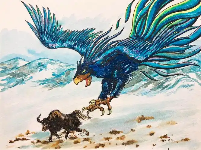 中国神话《青鸟》|插画|绘本|无恙wast_原创作品-站酷zcool