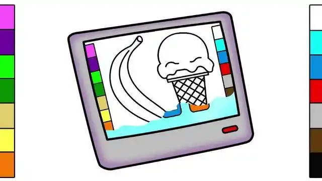 趣味儿童卡通画画《平板电脑》