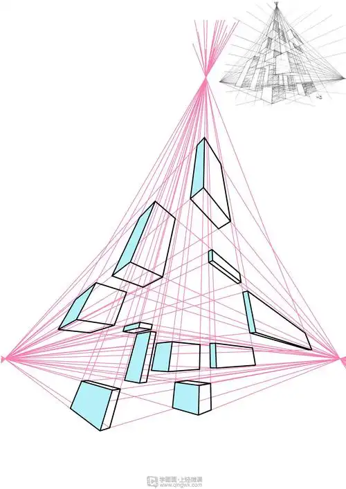 《动漫插画基础——三点透视练习》by 大鹅