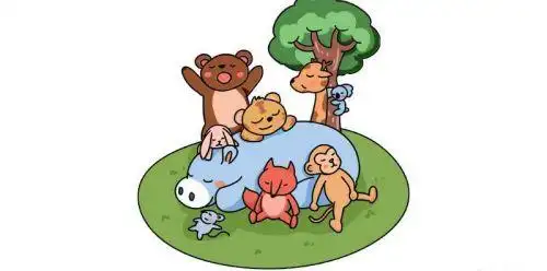 场景动物园简笔画教学画法带颜色动物园简笔画怎么画