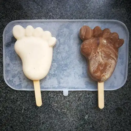 我的大脚板棒冰模具小脚丫雪糕制作记录
