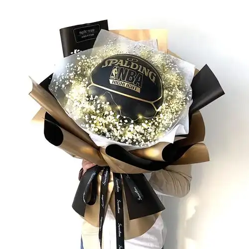 教师节草莓花束材料diy零食车厘子篮球花束鲜花包装纸制作套装