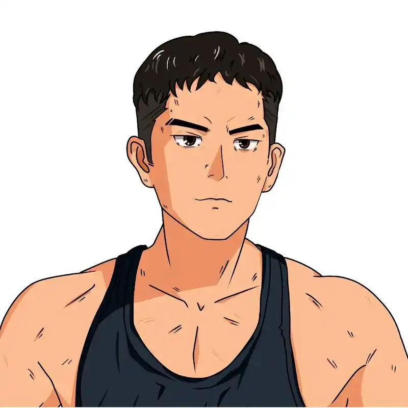 动漫风格手绘头像健身系列3