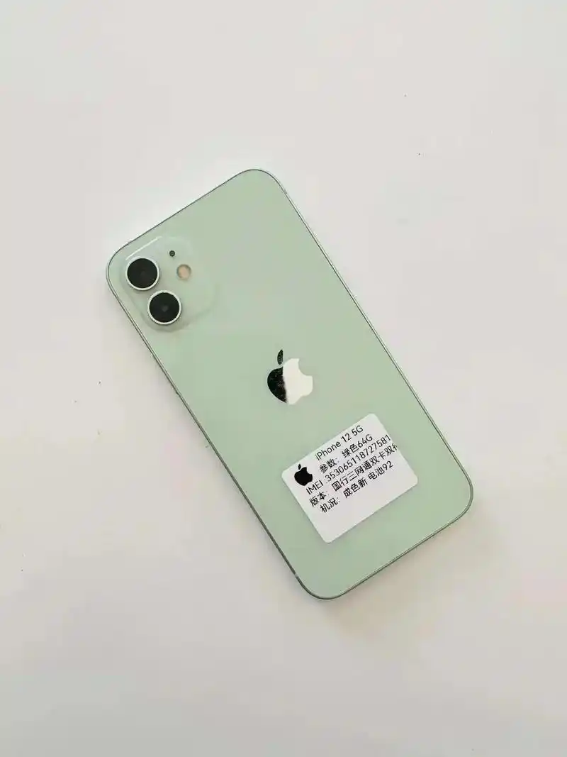 苹果二手手机.iphone12绿色64g 国行三网通双卡双待 - 抖音