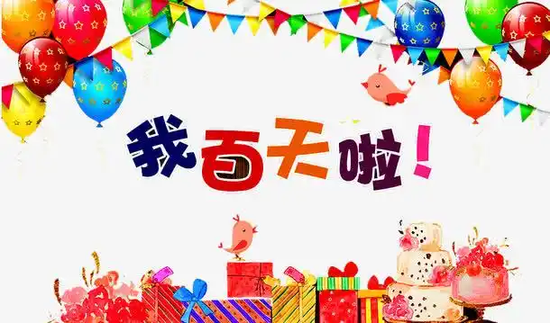 满月之喜,百天,百日之喜,满月海报,满月宴,一周岁,生日快乐,百天啦