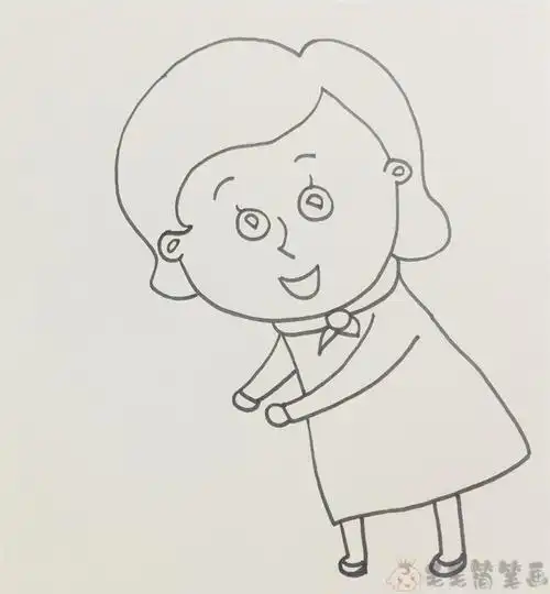 妈妈简笔画妈妈儿童画画法