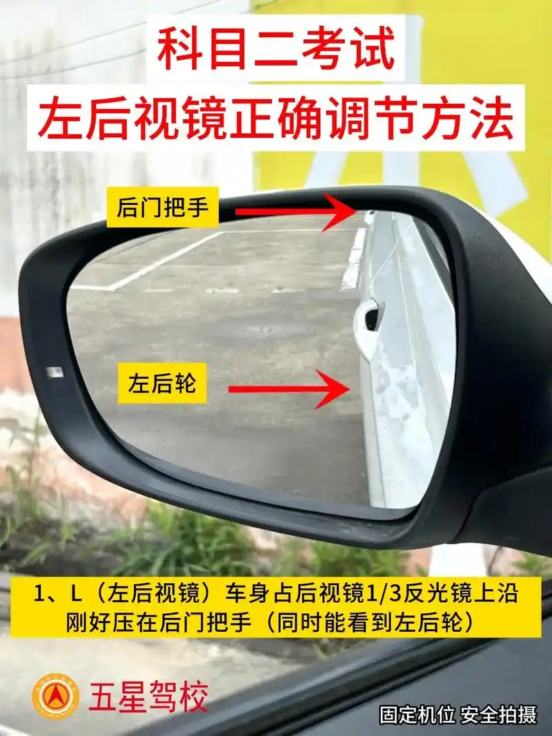 4张图教会你怎么调后视镜 - 抖音