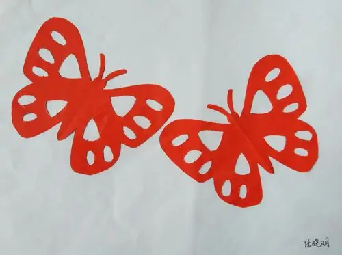 龙富小学剪纸作品展示(一)