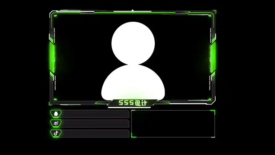 主播直播obs动态炫酷摄像头边框