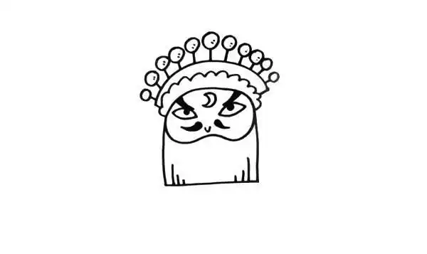 京剧人的简笔画步骤