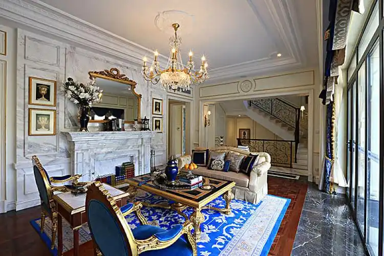 豪华别墅房地产项目室内装饰装修背景图片样板间