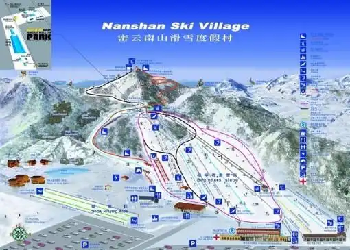 古北水镇南山滑雪场一日游