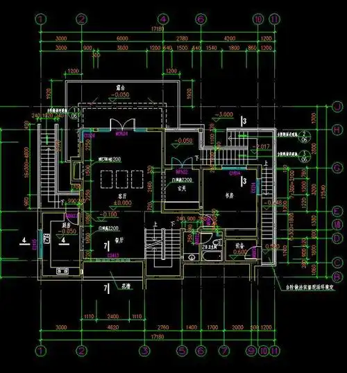 高清cad图纸下载:山区小别墅设计cad施工效果图,获取直接使用