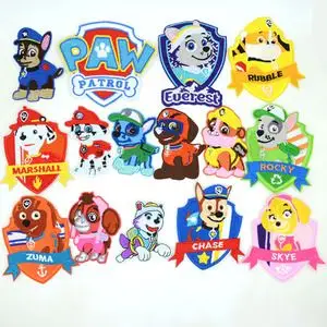 汪汪立大功队卡通时尚贴布绣衣服贴补丁贴破洞缝补贴百搭大号布贴