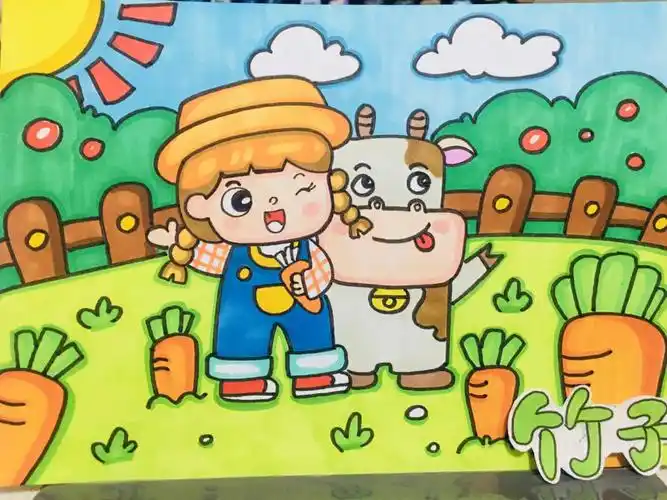 绘画  #马克笔绘画教程  #马克笔  #马克笔临摹  #绘画  #儿童画