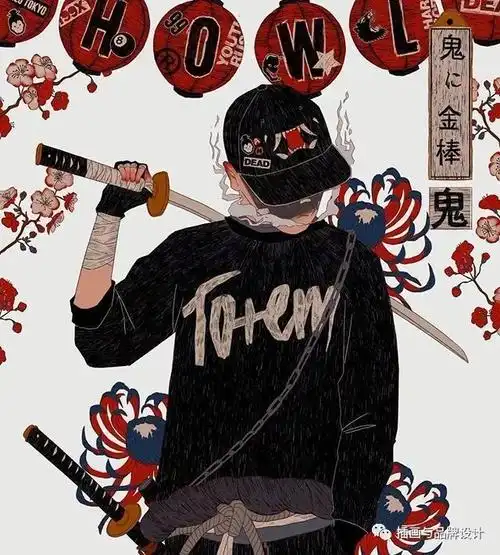 插画丨干净利落的炫酷感日系不良少年图鉴