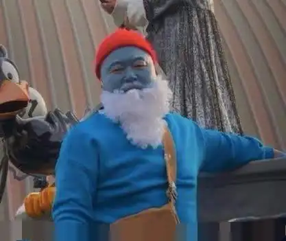 新西游记全员扮演蓝精灵脸上抹蓝色颜料韩综真的玩得疯